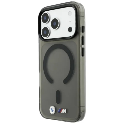  iPhone 18 Pro / 17 Pro matt fekete BMW M IML MagSafe tok fém logóval - 2