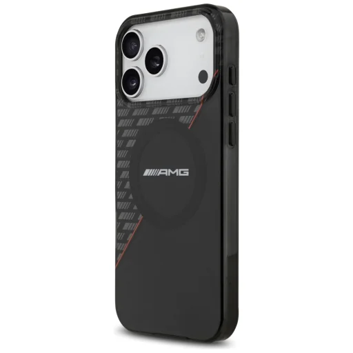 iPhone 18 Pro Max / 17 Pro Max MagSafe puzdro – AMG IML, dvojvrstvové, s kosoštvorcovým vzorom, čierne/červené - 2