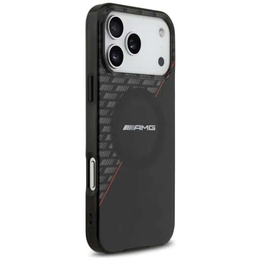 iPhone 18 Pro Max / 17 Pro Max MagSafe puzdro – AMG IML, dvojvrstvové, s kosoštvorcovým vzorom, čierne/červené - 4