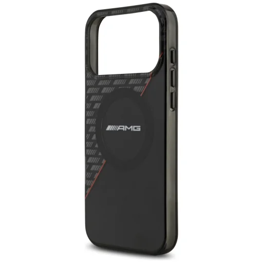 iPhone 18 Pro Max / 17 Pro Max MagSafe puzdro – AMG IML, dvojvrstvové, s kosoštvorcovým vzorom, čierne/červené - 6