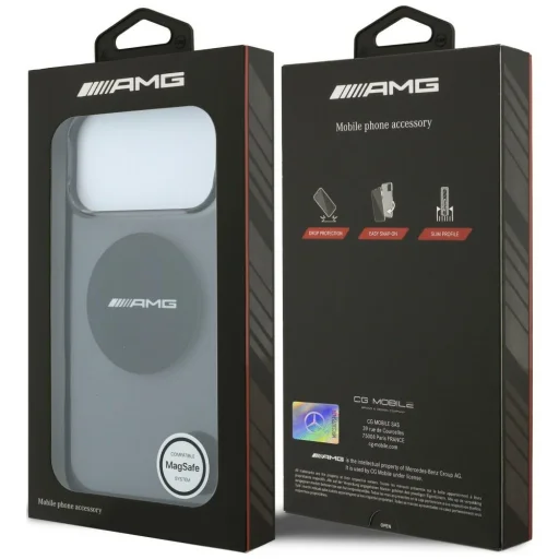 iPhone 18 Pro Max / iPhone 17 Pro Max čierne puzdro AMG IML Transparent Bicolor Block MagSafe - 8