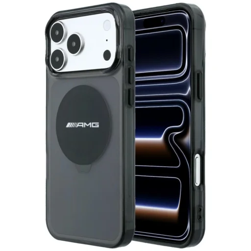 iPhone 18 Pro Max / iPhone 17 Pro Max čierne puzdro AMG IML Transparent Bicolor Block MagSafe - 1