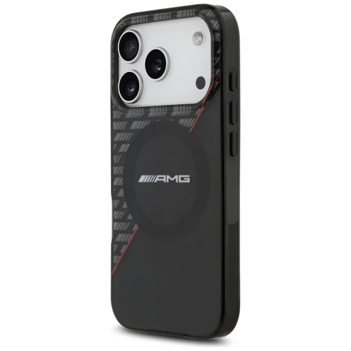iPhone 18 Pro / iPhone 17 Pro čierno-červené AMG IML dvojvrstvové puzdro s kosoštvorcovým vzorom MagSafe - 2