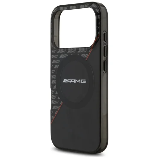iPhone 18 Pro / iPhone 17 Pro čierno-červené AMG IML dvojvrstvové puzdro s kosoštvorcovým vzorom MagSafe - 6