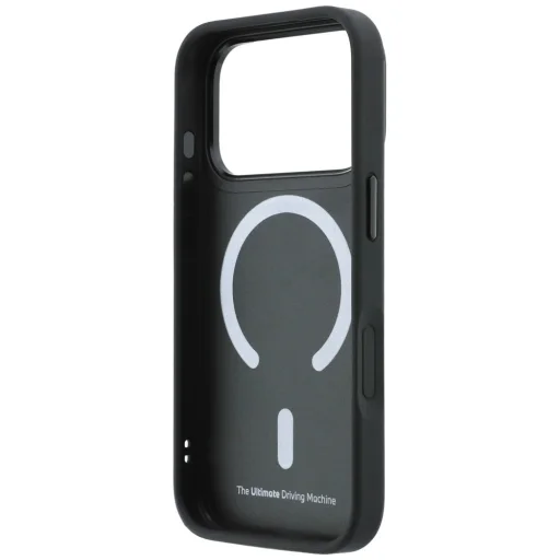  iPhone 18 Pro / 17 Pro fekete BMW Kevlar Ring Stand 360 MagSafe védőtok - 7