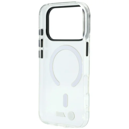 iPhone 18 Pro Max / iPhone 17 Pro Max priehľadný kryt – BMW M IML MagSafe, s kovovým logom - 7