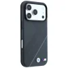 iPhone 18 Pro / 17 Pro BMW M MagSafe ochranný kryt so vzorom stopy pneumatiky a strieborným pásikom – antracit thumbnail
