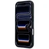 iPhone 18 Pro / 17 Pro BMW M MagSafe ochranný kryt so vzorom stopy pneumatiky a strieborným pásikom – antracit thumbnail