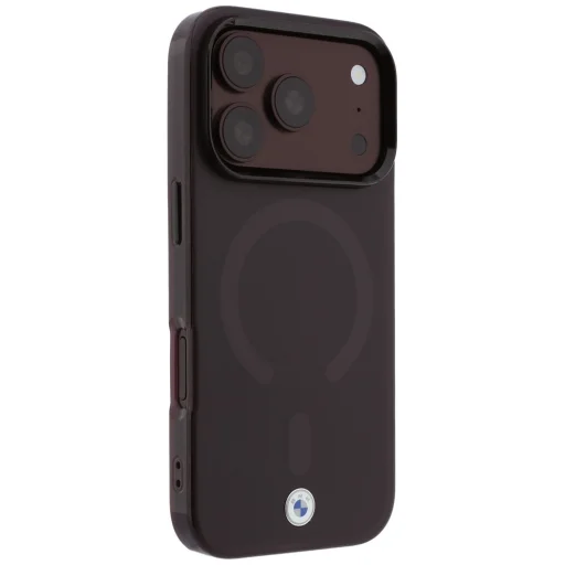 iPhone 18 Pro / 17 Pro bordový BMW Sign matný IML a MagSafe kryt s kovovým logom - 4