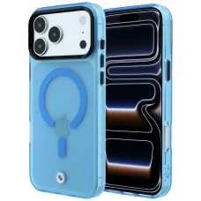iPhone 18 Pro / 17 Pro modrý BMW Sign matný IML, MagSafe kryt s kovovým logom