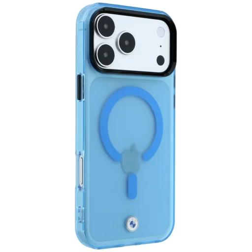 iPhone 18 Pro / 17 Pro modrý BMW Sign matný IML, MagSafe kryt s kovovým logom - 4
