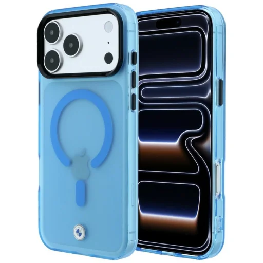 iPhone 18 Pro / 17 Pro modrý BMW Sign matný IML, MagSafe kryt s kovovým logom - 1