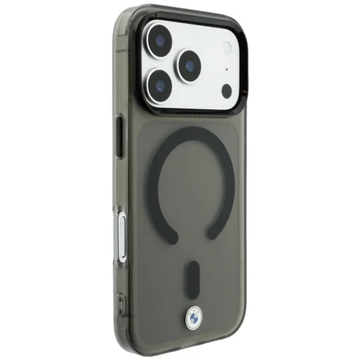 Sivý kryt BMW Sign matný IML s kovovým logom MagSafe pre iPhone 18 Pro / 17 Pro - 4