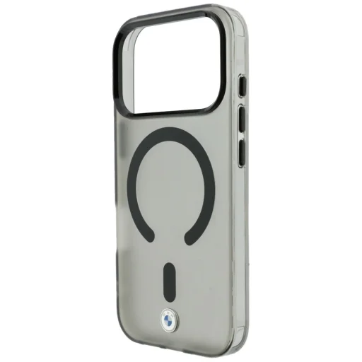 Sivý kryt BMW Sign matný IML s kovovým logom MagSafe pre iPhone 18 Pro / 17 Pro - 6
