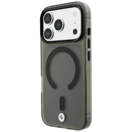 Sivý kryt BMW Sign matný IML s kovovým logom MagSafe pre iPhone 18 Pro / 17 Pro - 2