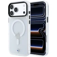 iPhone 18 Pro Max / 17 Pro Max BMW Sign matný IML, s kovovým logom, MagSafe kompatibilný priehľadný kryt
