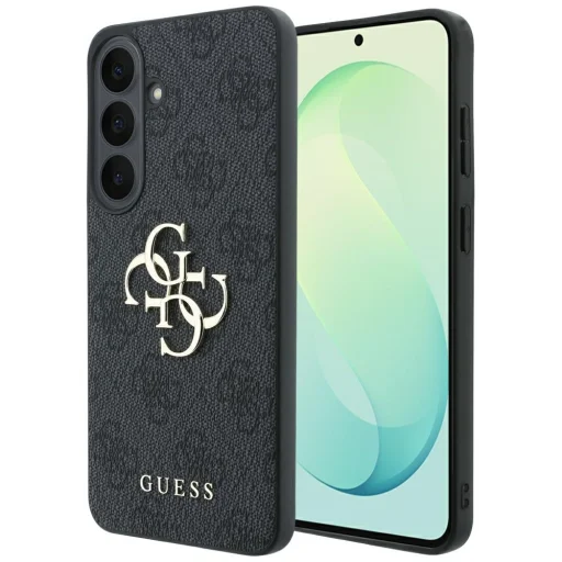  Samsung Galaxy S26 FE fekete Guess dombornyomott 4G gyűrűs, klasszikus logós MagSafe tok - 1