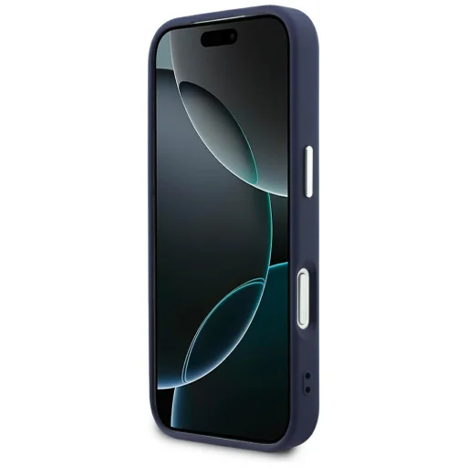 iPhone 18 Pro / 17 Pro modré puzdro Karl Lagerfeld s reliéfom Karla, otvoreným krúžkom a logom RSG MagSafe - 5