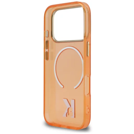 iPhone 18 Pro / 17 Pro oranžové puzdro Karl Lagerfeld IML K Head MagSafe - 7