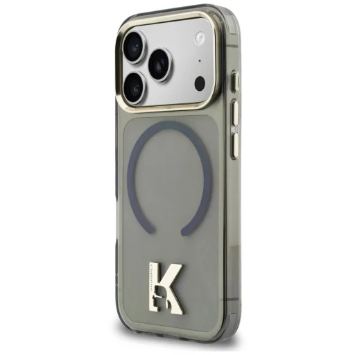 iPhone 18 Pro / 17 Pro čierne puzdro Karl Lagerfeld IML K Head MagSafe - 2