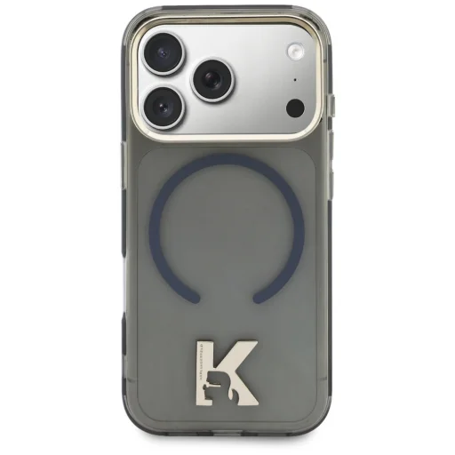 iPhone 18 Pro / 17 Pro čierne puzdro Karl Lagerfeld IML K Head MagSafe - 3