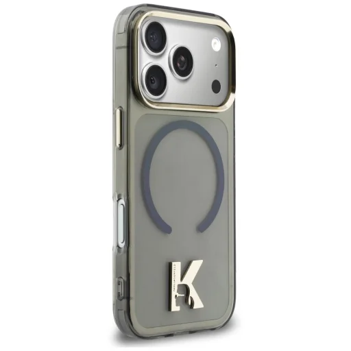 iPhone 18 Pro / 17 Pro čierne puzdro Karl Lagerfeld IML K Head MagSafe - 4