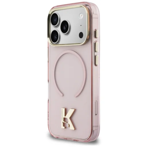 Ružový kryt Karl Lagerfeld IML K Head MagSafe pre iPhone 18 Pro / 17 Pro - 2