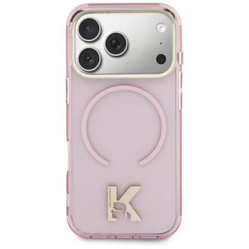Ružový kryt Karl Lagerfeld IML K Head MagSafe pre iPhone 18 Pro / 17 Pro - 3
