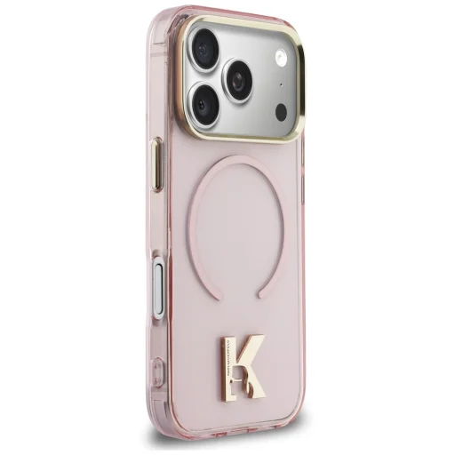 Ružový kryt Karl Lagerfeld IML K Head MagSafe pre iPhone 18 Pro / 17 Pro - 4