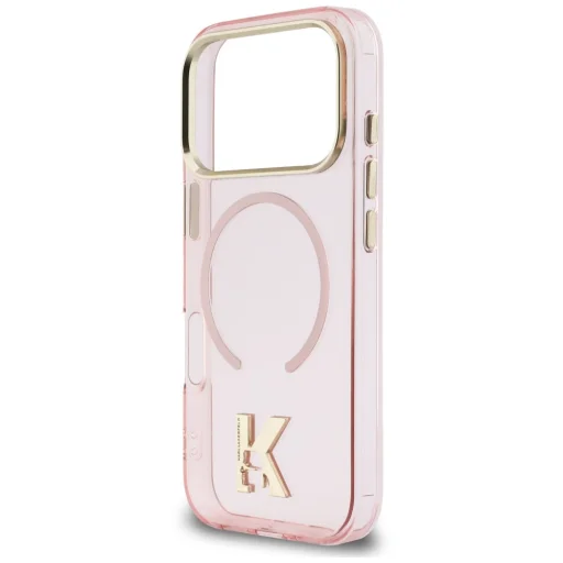 Ružový kryt Karl Lagerfeld IML K Head MagSafe pre iPhone 18 Pro / 17 Pro - 6