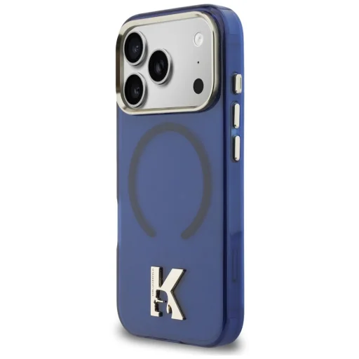 iPhone 18 Pro / iPhone 17 Pro modré puzdro Karl Lagerfeld IML K Head MagSafe - 2
