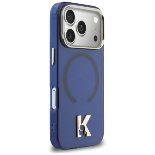 iPhone 18 Pro / iPhone 17 Pro modré puzdro Karl Lagerfeld IML K Head MagSafe - 4