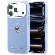  iPhone 18 Pro Max / 17 Pro Max kemény tok – Karl Lagerfeld Point & Choupette Sketch MagSafe, kék