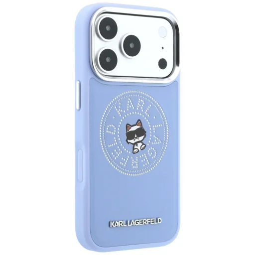 iPhone 18 Pro / 17 Pro modrý Karl Lagerfeld Point & Choupette Sketch MagSafe tvrdý kryt - 4