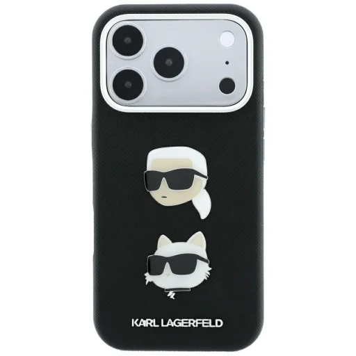 iPhone 18 Pro / iPhone 17 Pro čierne puzdro Karl Lagerfeld Saffiano - 3