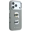  iPhone 18 Pro Max tok – Karl Lagerfeld Saffiano, Karl és Choupette motívummal, szürke thumbnail