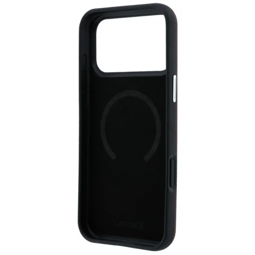  iPhone 18 Pro Max / 17 Pro Max bordó Lacoste Petit Pique dombornyomott MagSafe tok - 7