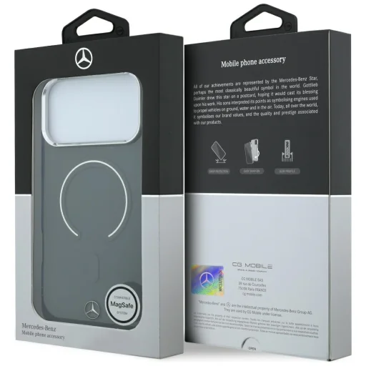 iPhone 18 Pro Max / 17 Pro Max antracitový Mercedes-Benz dvojvrstvový kryt MagSafe s ikonickým logom - 8