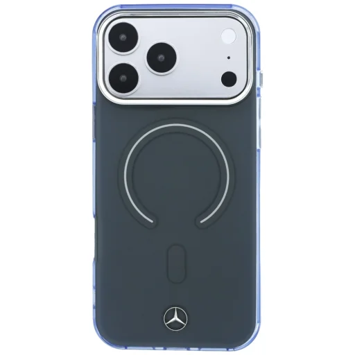 iPhone 18 Pro Max / 17 Pro Max antracitový Mercedes-Benz dvojvrstvový kryt MagSafe s ikonickým logom - 3