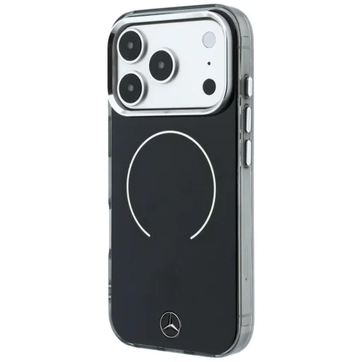 iPhone 18 Pro Max / iPhone 17 Pro Max dvojvrstvové puzdro, Mercedes-Benz Double Layer Iconic Logo MagSafe, čierne - 2
