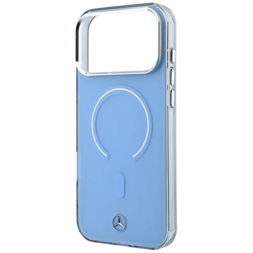 Mercedes-Benz dvojvrstvový modrý kryt s ikonickým logom, kompatibilný s MagSafe pre iPhone 18 Pro Max / 17 Pro Max - 6