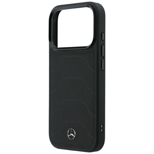 Čierne puzdro Mercedes-Benz Leather Mesh with Bow Line MagSafe pre iPhone 17 Pro / 18 Pro - 6