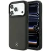 iPhone 18 Pro / 17 Pro Mercedes-Benz Leather Mesh with Bow Line MagSafe antracitové puzdro z umelej kože thumbnail