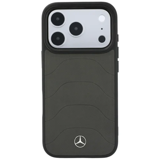 iPhone 18 Pro / 17 Pro Mercedes-Benz Leather Mesh with Bow Line MagSafe antracitové puzdro z umelej kože - 3