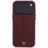 iPhone 18 Pro / 17 Pro Mercedes-Benz Iconic Line čiastočne lemujúce, MagSafe kompatibilné kožené puzdro, bordové thumbnail