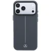 iPhone 18 Pro / 17 Pro antracitový Mercedes-Benz Iconic Line MagSafe čiastočne kryjúci kožený kryt thumbnail