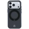 iPhone 18 Pro / 17 Pro antracitový Mercedes-Benz kryt z umelej kože s prstencovým stojanom, kompatibilný s MagSafe thumbnail