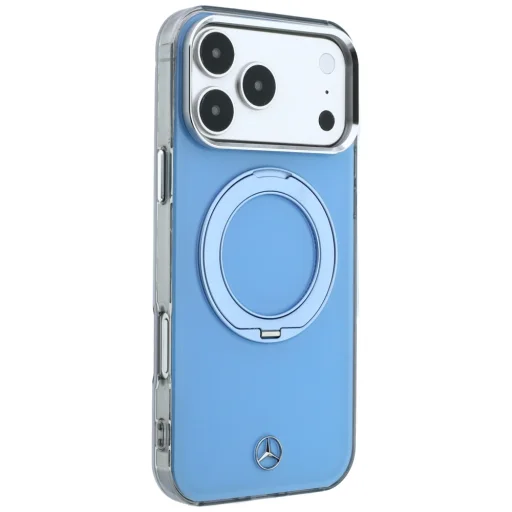  iPhone 18 Pro / 17 Pro kék Mercedes-Benz MagSafe tok forgatható támasztógyűrűvel - 4