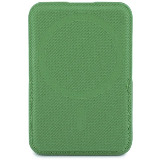 Lacoste Iconic Petit Pique MagSafe estragónovo zelený magnetický držiak na karty s funkciou stojana - 3