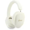 Guess Metallic Effect Metal Script Logo Bluetooth ENC béžové slúchadlá cez uši thumbnail
